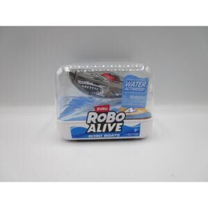 Zuru Robo Alive Robo Boat Silver Robotic Water Activated Shark Face